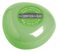 Le Comptoir du Bain Savon Galet Surgras Bambou Thé Vert 100 g
