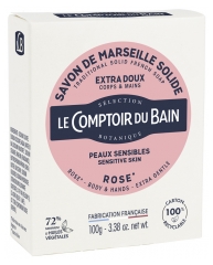 Săpun de Marsilia Solid Extra Bl&acirc;nd Trandafir 100 g Comptoir du Bain