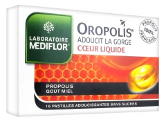 M&eacute;diflor Oropolis &Scaron;ķidrais Kodols Mīkstino&scaron;ās Pastilas 16 Pastilas