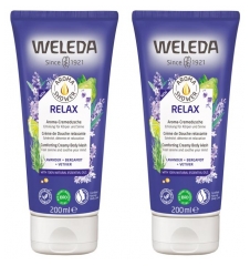 Weleda Entspannende Duschcreme Set mit 2 x 200 ml
