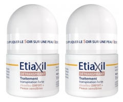 Etiaxil D&eacute;transpirant Confort+ Aisselles Peaux Sensibles Roll-On Lot de 2 x 15 ml