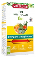 Superdiet Pin Miel Pollen Bio 20 Ampoules