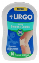 Urgo Special Knee and Elbow 2 Sizes 10 Dressings 