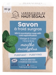 Laboratoire du Haut-Ségala Savon à Froid Surgras Menthe Eucalyptus 80 g