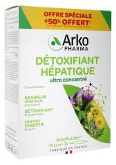 Arkopharma Arkofluides Détoxifiant Hépatique 20 Ampoules + 10 Ampoules Offertes