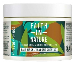 Faith In Nature Masque Cheveux Noix de Coco Karité Cheveux Normaux à Secs 300 ml