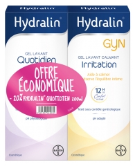 Hydralin Gyn Gel Lavant Calmant Irritation 200 ml + Gel Lavant Quotidien 200 ml -20%