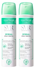 SVR Spirial Spray Végétal Déodorant Anti-Humidité 48H Lot de 2 x 75 ml