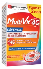 Forté Pharma MultiVit'4G Défenses 60 Bi-Layers Tablets