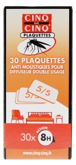 Cinq sur Cinq 30 Plaquettes Anti-Moustiques