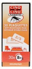 Cinq sur Cinq 30 Targhe Anti-moustiques 