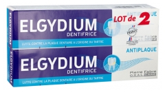 Elgydium Dentifricio Antiplacca 2 x 75 ml