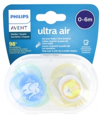 Avent Ultra Air 2 Kieferorthopädische Schnuller 0-6 Monate
