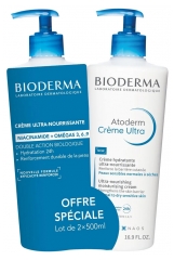 Bioderma Atoderm Ultra-nährende Creme Ohne Parfum 2 x 500 ml Packung
