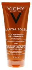 Vichy Capital Idéal Soleil Feuchtigkeitsspendende Selbstbräuner-Milch für Gesicht und Körper 100 ml