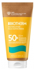 Biotherm Waterlover Face Sunscreen Krem do Twarzy z Ochroną Przeciwsłoneczną dla Młodzieży SPF50+ 50 ml