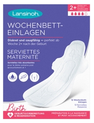 Lansinoh Zwangerschap +2 Weken Maandverband 12 Maandverbandjes