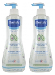Mustela Reinigungsfluid mit Avocado ohne Spülung Pack von 2 x 500 ml