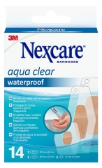 3M Nexcare Aqua Clear Waterproof 14 Pansements