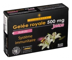 S.I.D Nutrition Oligoroyal Gelée Royale 500 mg + Acérola Junior 20 Ampoules