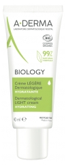 A-DERMA Biology Crème Légère Dermatologique Hydratante Bio 40 ml