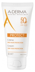 A-DERMA Protect Crema Protezione Molto Alta SPF50+ Senza Profumo 40 ml