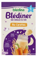 Blédina Blédîner Mes Céréales du Soir Riz Carottes dès 6 Mois 210 g