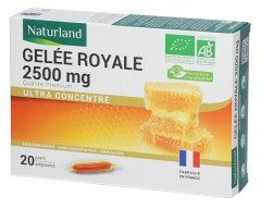 Naturland Royal Jelly 2500 mg Organic 20 Vials