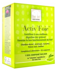 New Nordic Activ'Foie 90 Comprimés