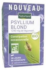 Naturland Psyllium Loiro 60 C&aacute;psulas Vegetais