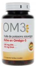 OM3 Huile de Poissons Sauvages 120 Capsules