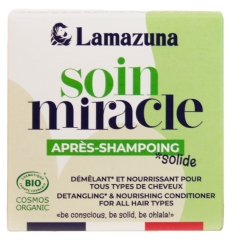 Lamazuna Après-Shampoing Solide Soin Démêlant et Nourrissant Bio 74 ml