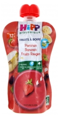 HiPP Fruits à Boire Pommes Bananes Fruits Rouges dès 12 Mois Bio 120 ml