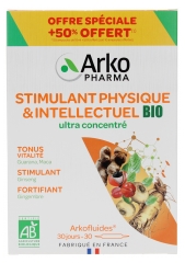 Arkopharma Arkofluider Stimulant Fysisk och Intellektuell Bio 30 Ampuller Specialerbjudande