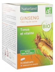 Naturland Ginseng Bio 75 Végécaps