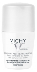 Vichy Déodorant Anti-Transpirant 48H Peaux Sensibles ou Epilées Roll-On 50 ml