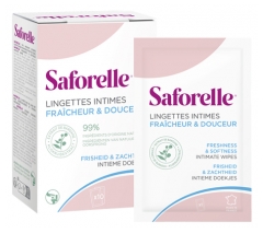 Saforelle Lingettes Intimes 10 Lingettes Individuelles