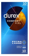 Durex Comfort XXL Extra Larges et Extra Longs 10 Préservatifs