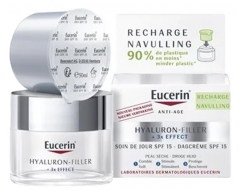Eucerin Hyaluron-Filler + 3x Effect Soin de Jour SPF15 Peau Sèche Recharge 50 ml