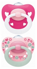 NUK Succhietti in Silicone Signature 2 18-36 Mesi