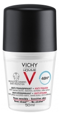Vichy Homme Desodorizante Antitranspirante 48H Anti-Manchas Roll-On 50 ml