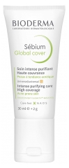 Bioderma Sébium Global Cover Soin Intense Purifiant Haute Couvrance 30 ml + 2 g