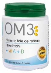 OM3 Huile de Foie de Morue 120 Capsules