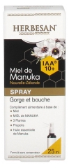 Herbesan Miel de Manuka Spray Gorge et Bouche IAA 10+ 25 ml