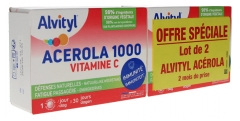 Alvityl Acerola 1000 Vitamin C Batch of 2 x 30 Chewable Tablets