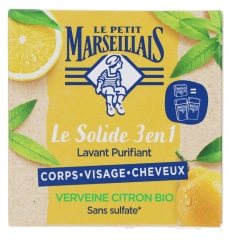 Le Petit Marseillais Le Solide 3en1 Lavant Purifiant Verveine Citron 80 g