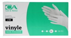 Gants vinyle blancs, un essentiel de l'hygiène alimentaire en point de  PAQUET DE 1000 Designation Gants en vinyl blanc de taille large 8/9