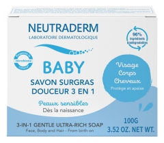 Neutraderm Baby Savon Surgras Douceur 3en1 100 g