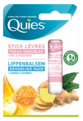 Quies L&aelig;bepleje Stick F&oslash;lsom Hud Honning & Ingef&aelig;r 4,5 g