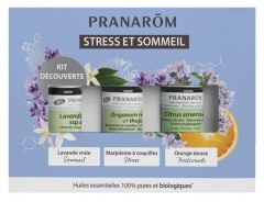 Pranarôm Kit per la Scoperta Dello Stress e del Sonno Oli Essenziali Organici 3 x 5 ml